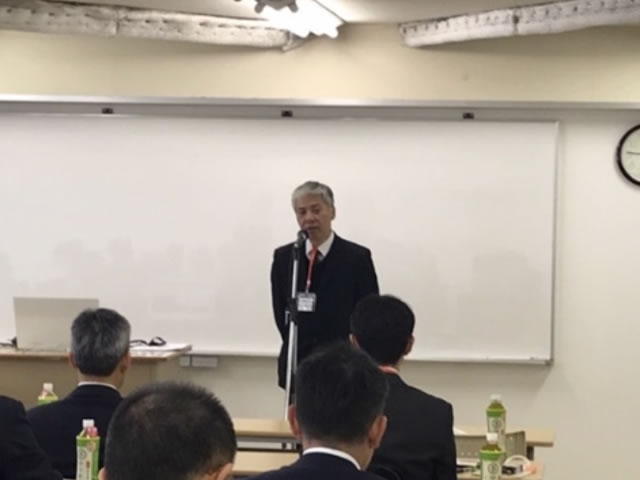 山下社長による講義